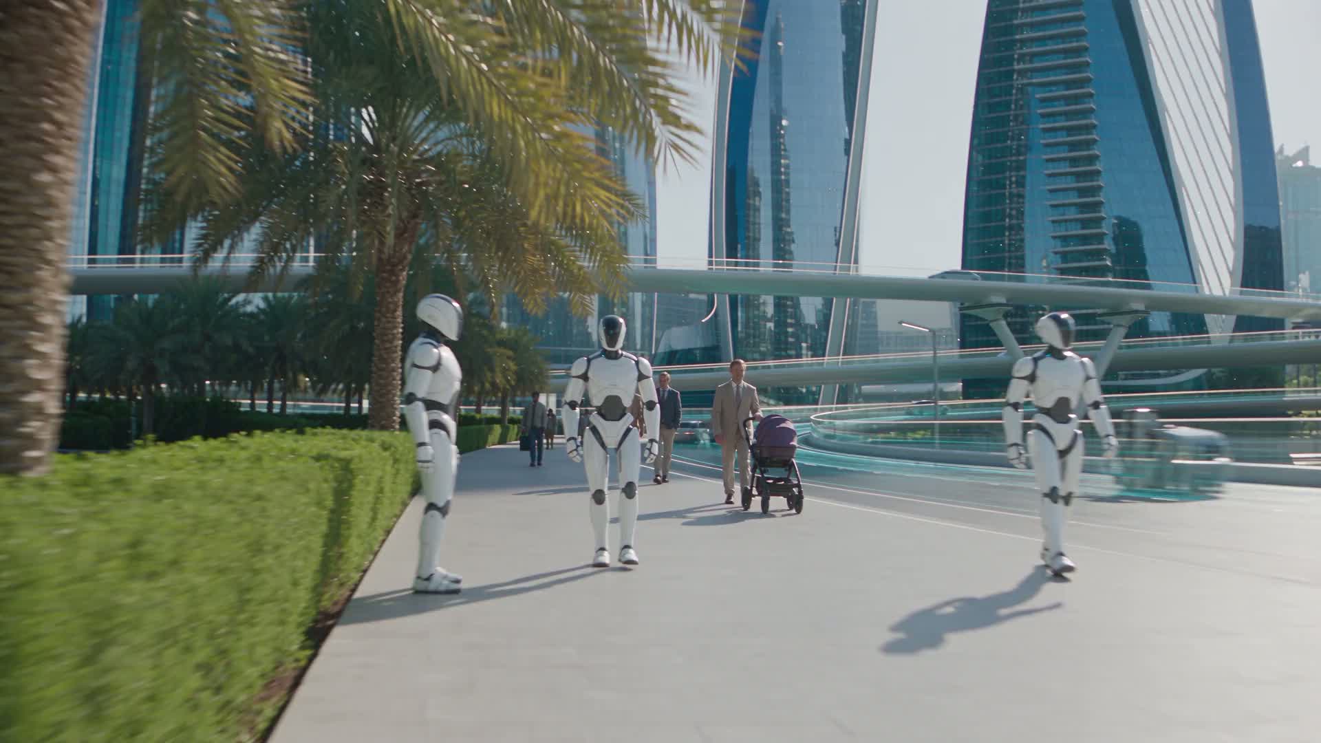 The opening scene of the SI-generated Dubai film